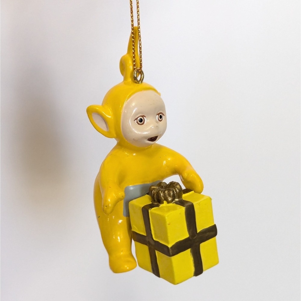Vtg 1999 Kurt Adler Yellow Teletubby Figure Yellow Laa-Laa Christmas Ornament